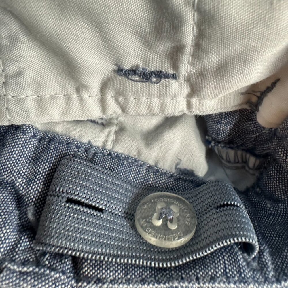 EUC Janie and Jack Linen Denim Color Shorts w/Sailboat embroidered Size 2T - Picture 6 of 8